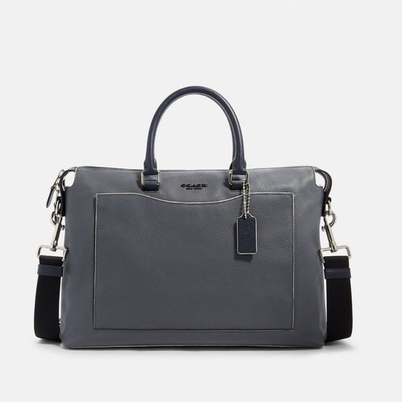 Coach Beckett Brief Messenger Bag in Industrial Grey - Picture 1 of 13